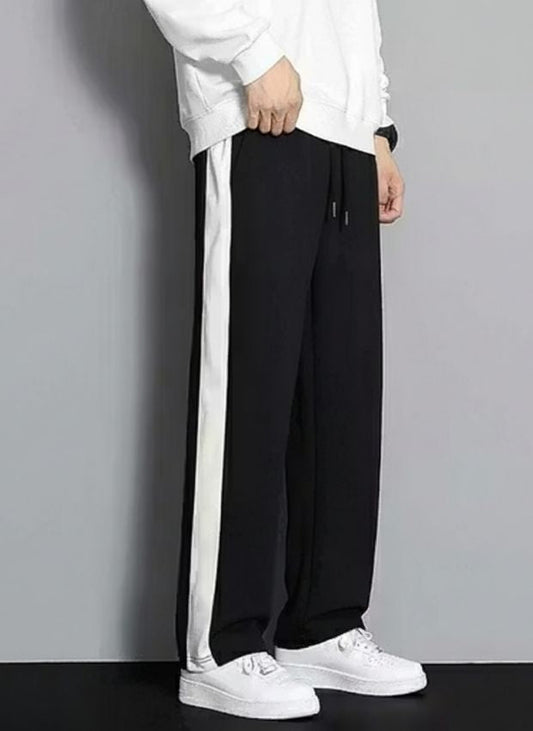 Urban Relaxed-Fit Side Panel Black Track
