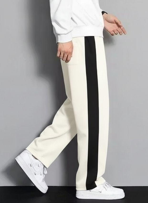 Urban Relaxed-Fit Side Panel White Track