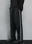 Urban Relaxed-Fit Side Panel Black-Grey Track