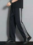 Urban Relaxed-Fit Side Panel Black-Grey Track