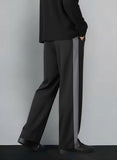 Urban Relaxed-Fit Side Panel Black-Grey Track