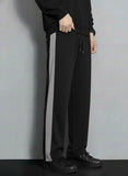 Urban Relaxed-Fit Side Panel Black-Grey Track